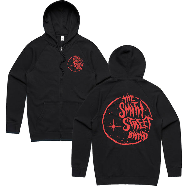 The Smith Street Band - Moon Zip Up Hoodie (Black)