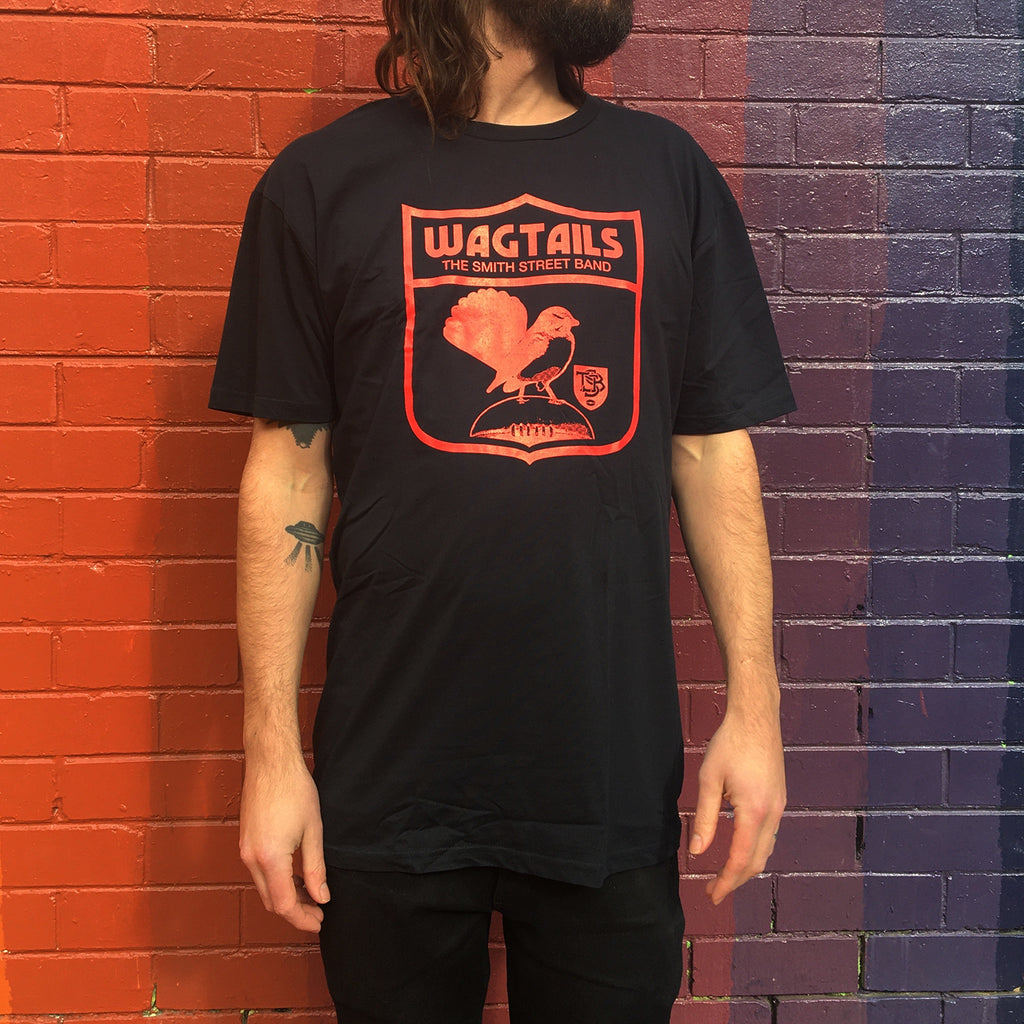 The Smith Street Band - Wagtails Tee (Navy w/ Red Print)