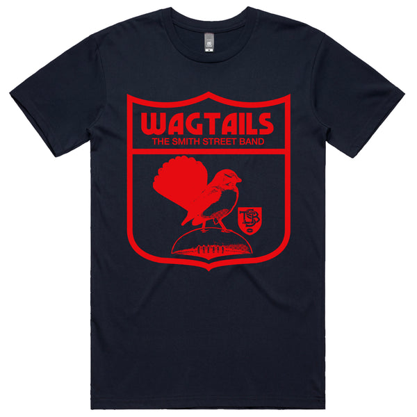 The Smith Street Band - Wagtails Tee (Navy w/ Red Print)