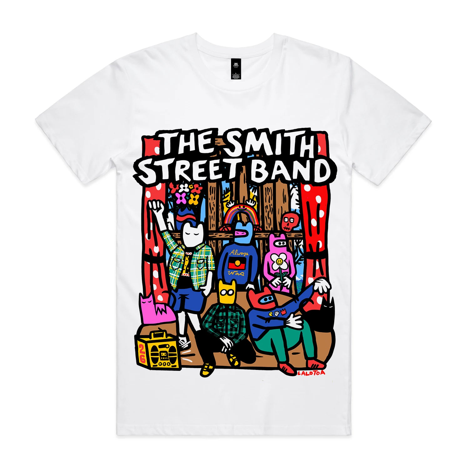 The Smith Street Band - Cartoon Crew T-Shirt (White)