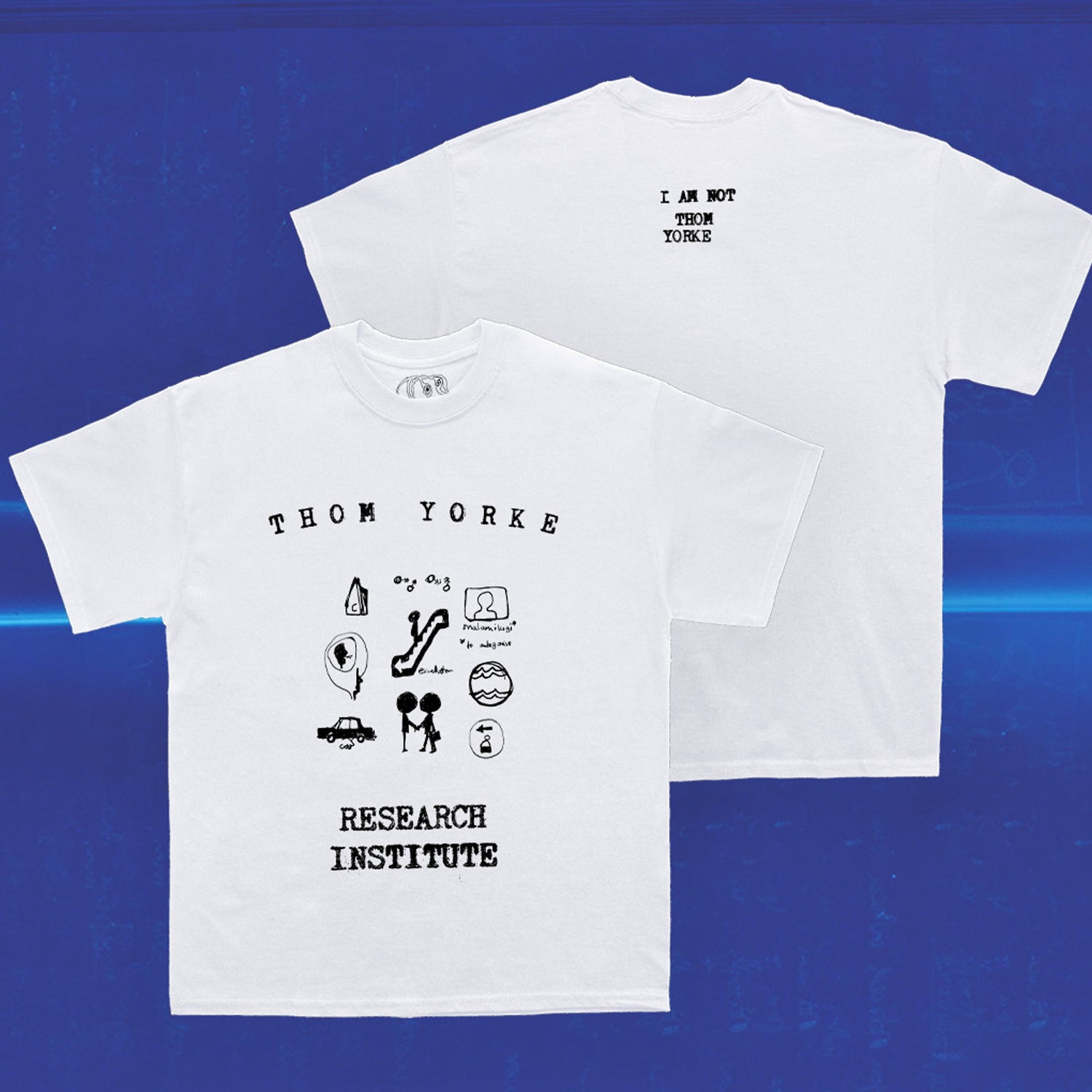 Thom Yorke - Research Institute Icons T-Shirt (White)