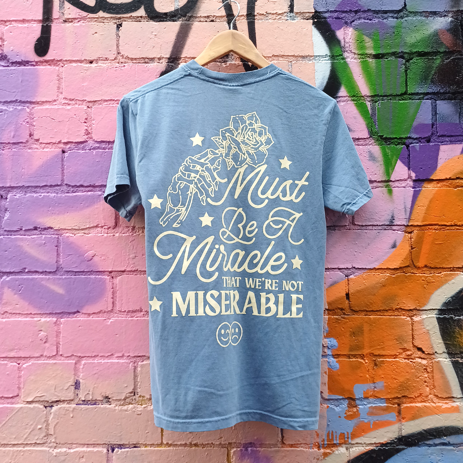 Taylor Acorn - Miracle T-Shirt (Blue Jean)