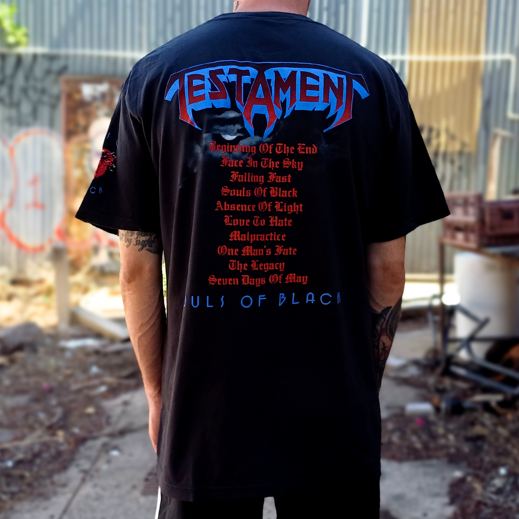 Testament - Souls Of Black Cover T-Shirt (Black)