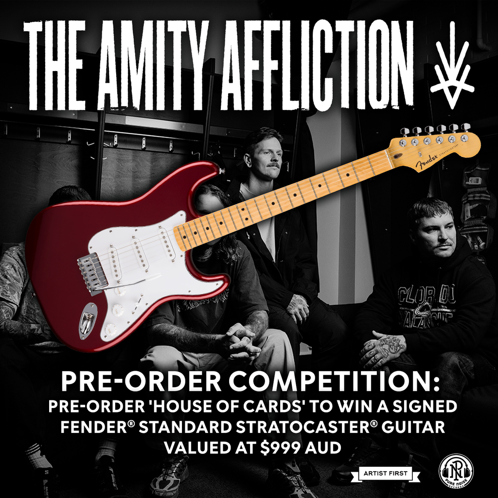 The Amity Affliction - House of Cards LP (Yellow in Green with White Splatter Vinyl)