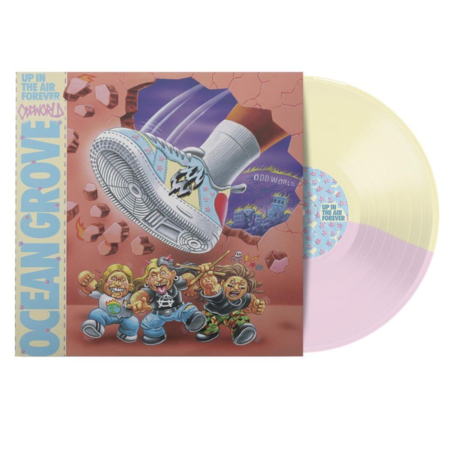 Ocean Grove - Up In The Air Forever LP (Half Cream/Half Pink Vinyl)