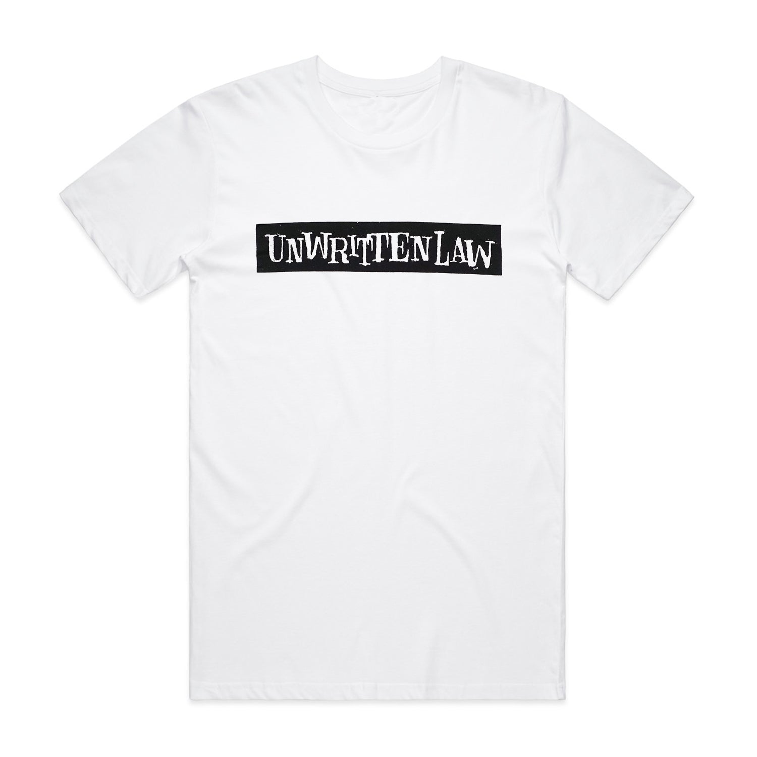 Unwritten Law - Bar Logo T-Shirt (White)