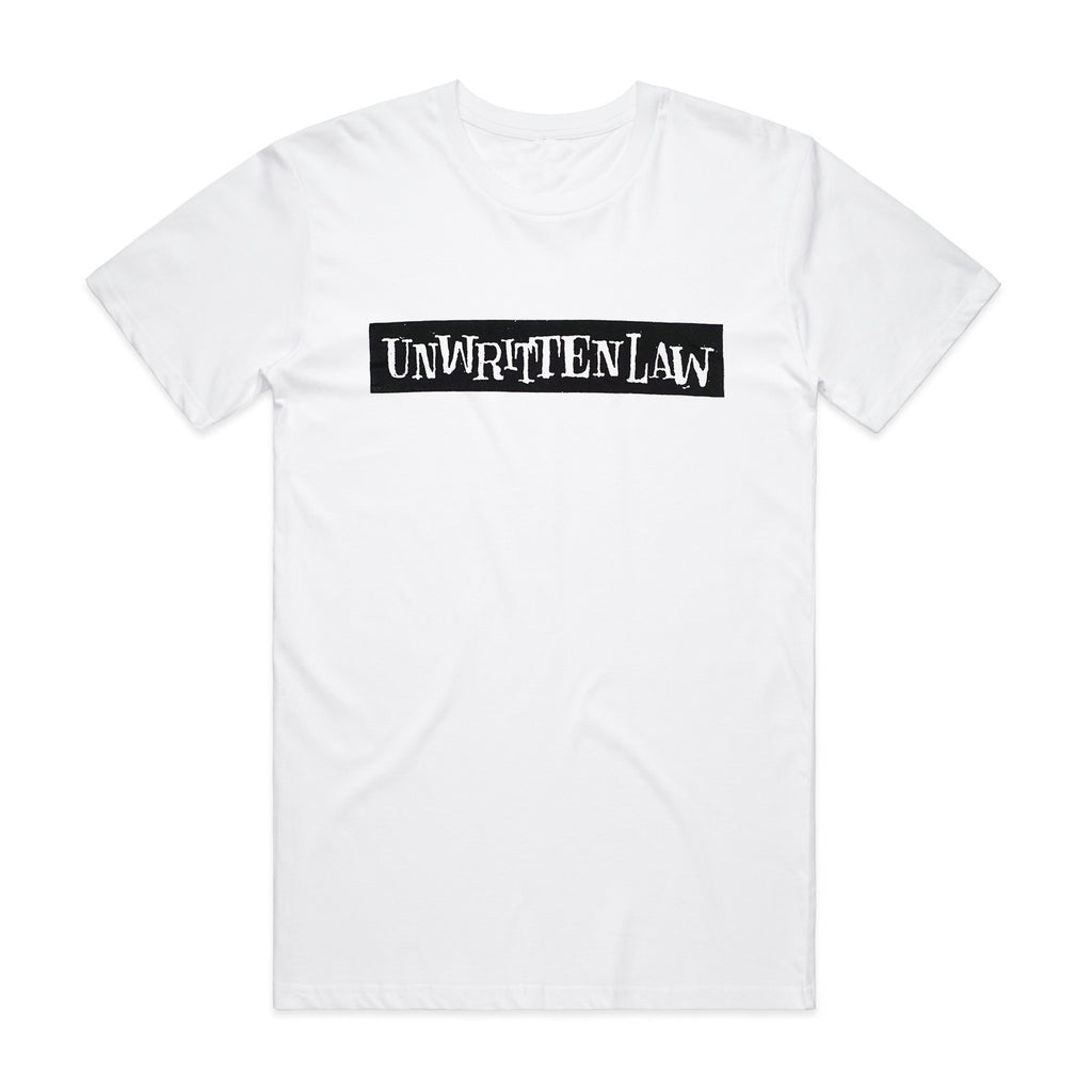 Unwritten Law - Bar Logo T-Shirt (White)