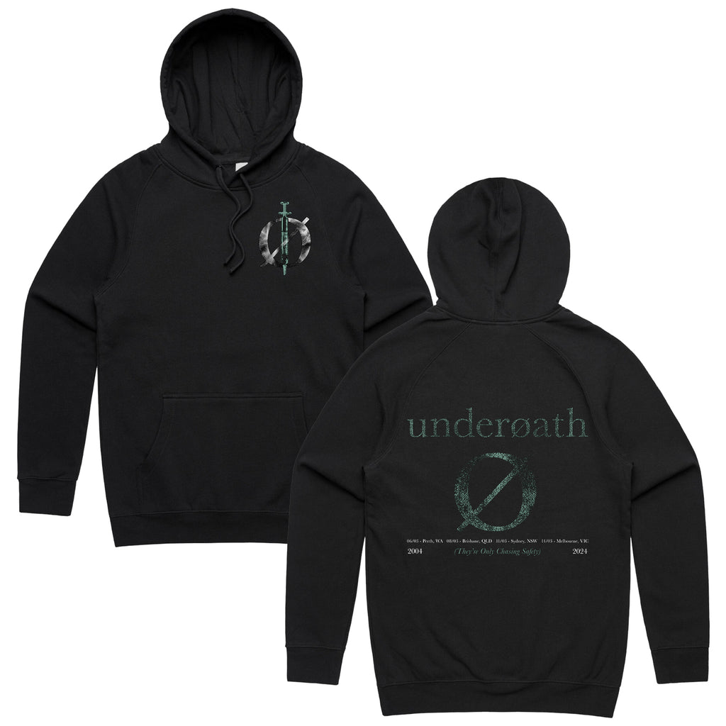 Underoath - They're Only Chasing Safety 20th Anniv. Tour Hoodie (Black)