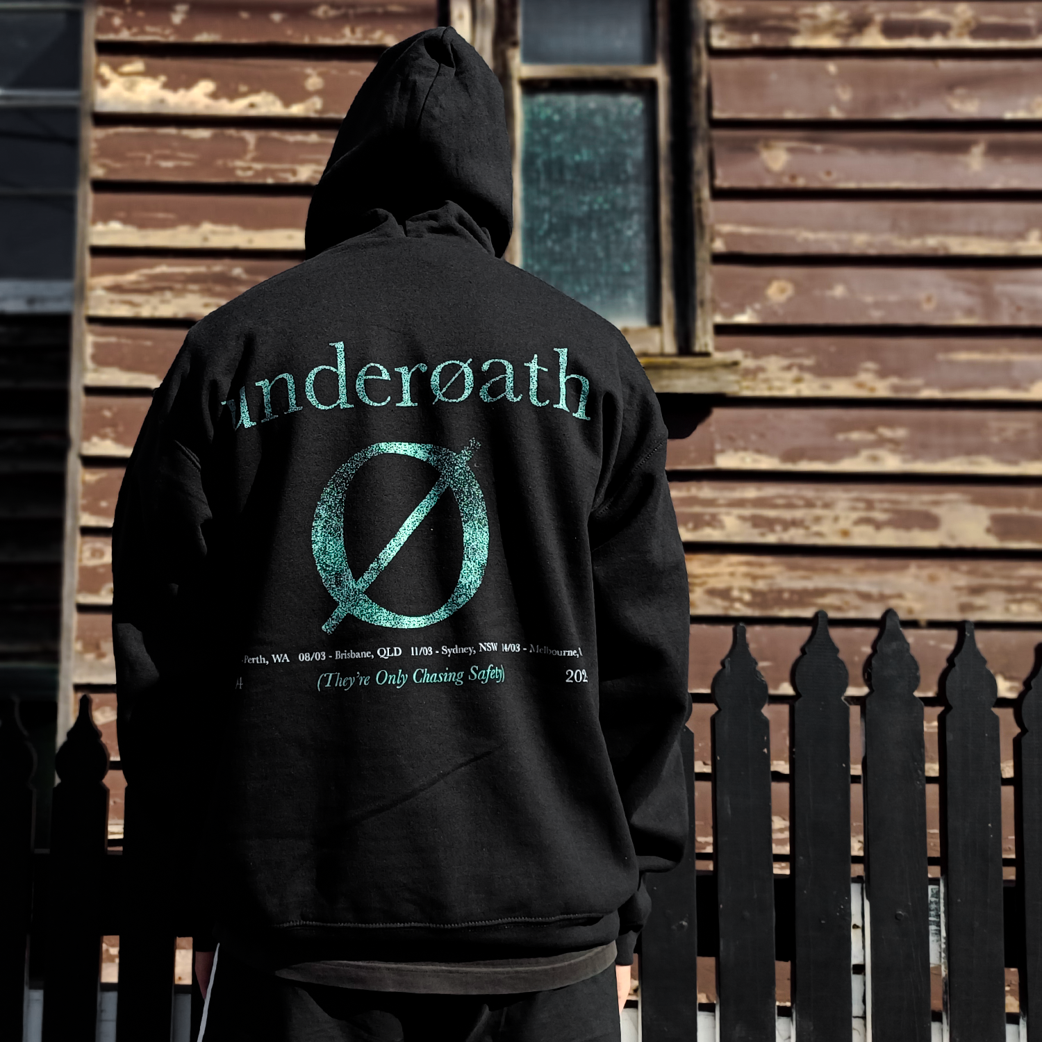 Underoath - They're Only Chasing Safety 20th Anniv. Tour Hoodie (Black)