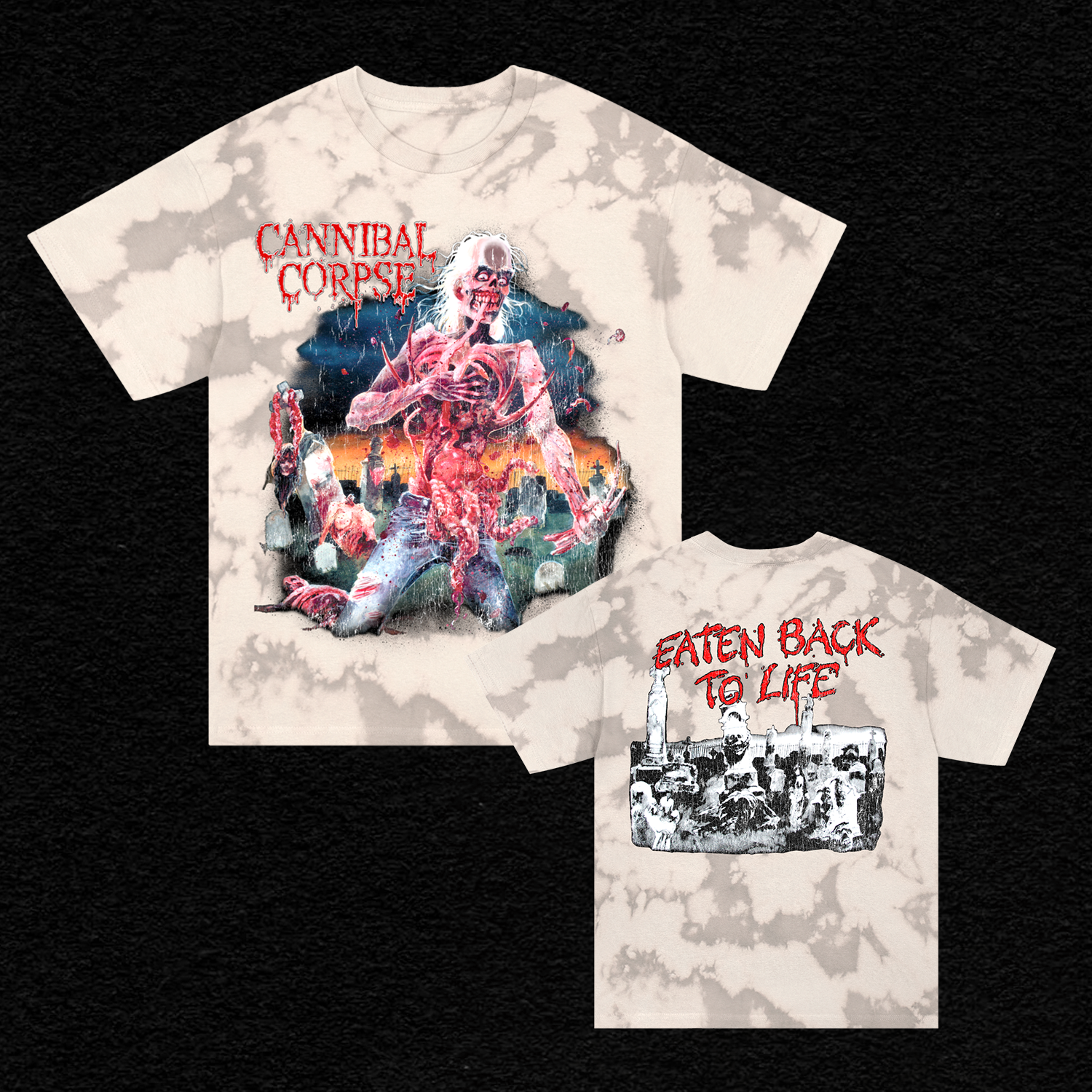 Cannibal Corpse - Eaten Back To Life T-Shirt (Vintage Marble Dye)