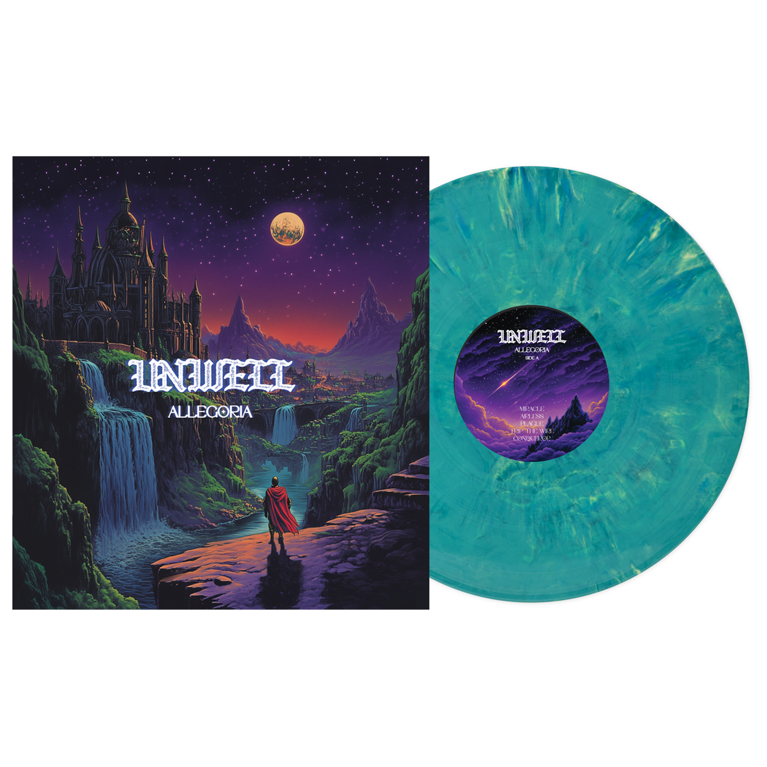 Unwell - Allegoria Vinyl (Seaside Cove Marble)