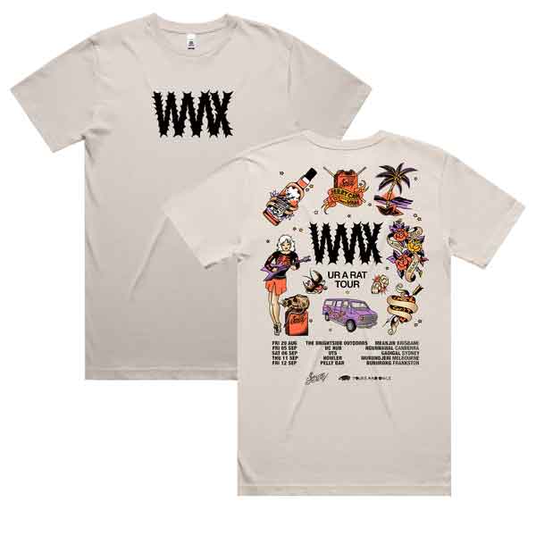 WAAX - Ur A Rat Tee (Bone)