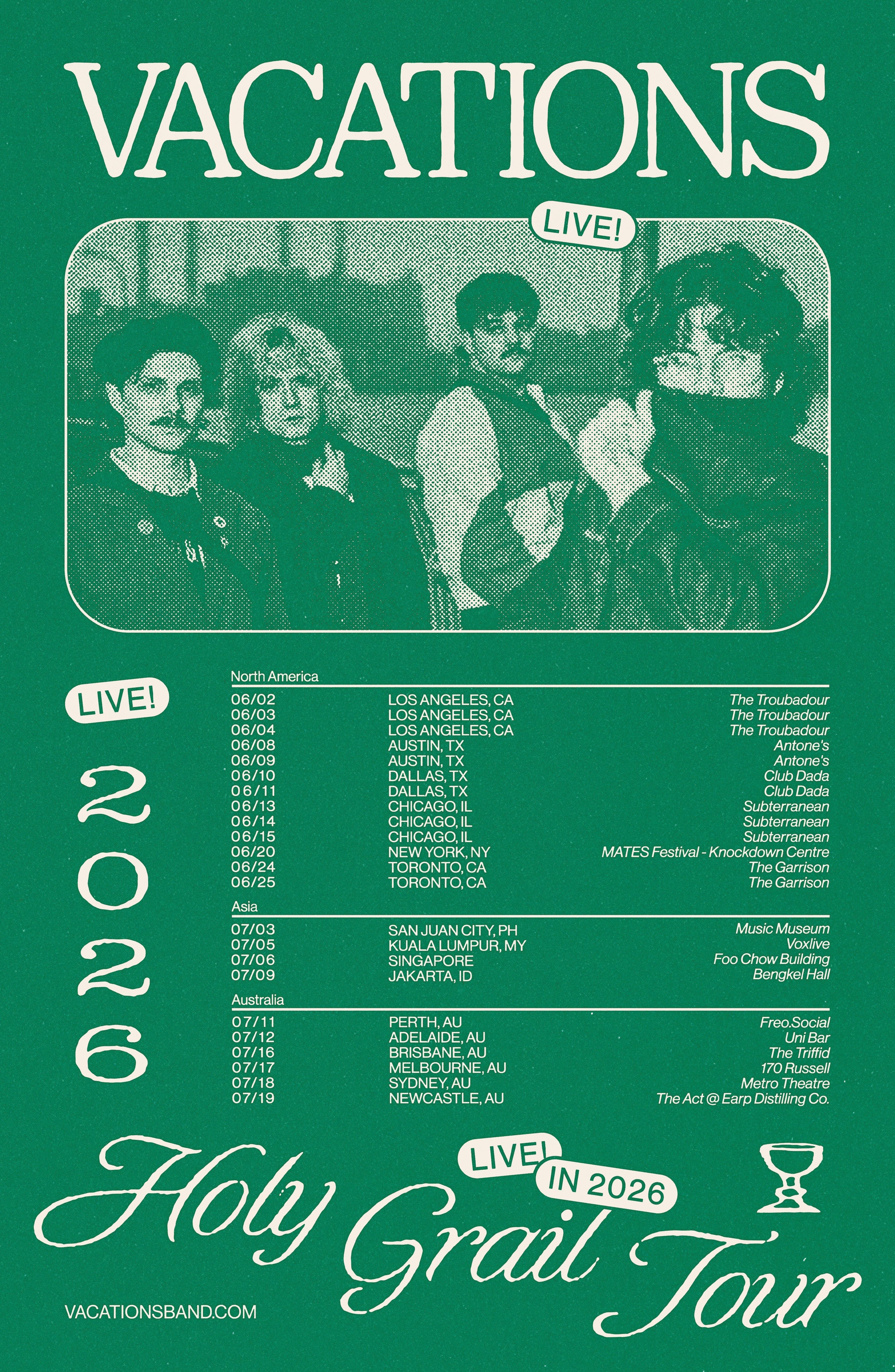 Holy Grail Tour Poster
