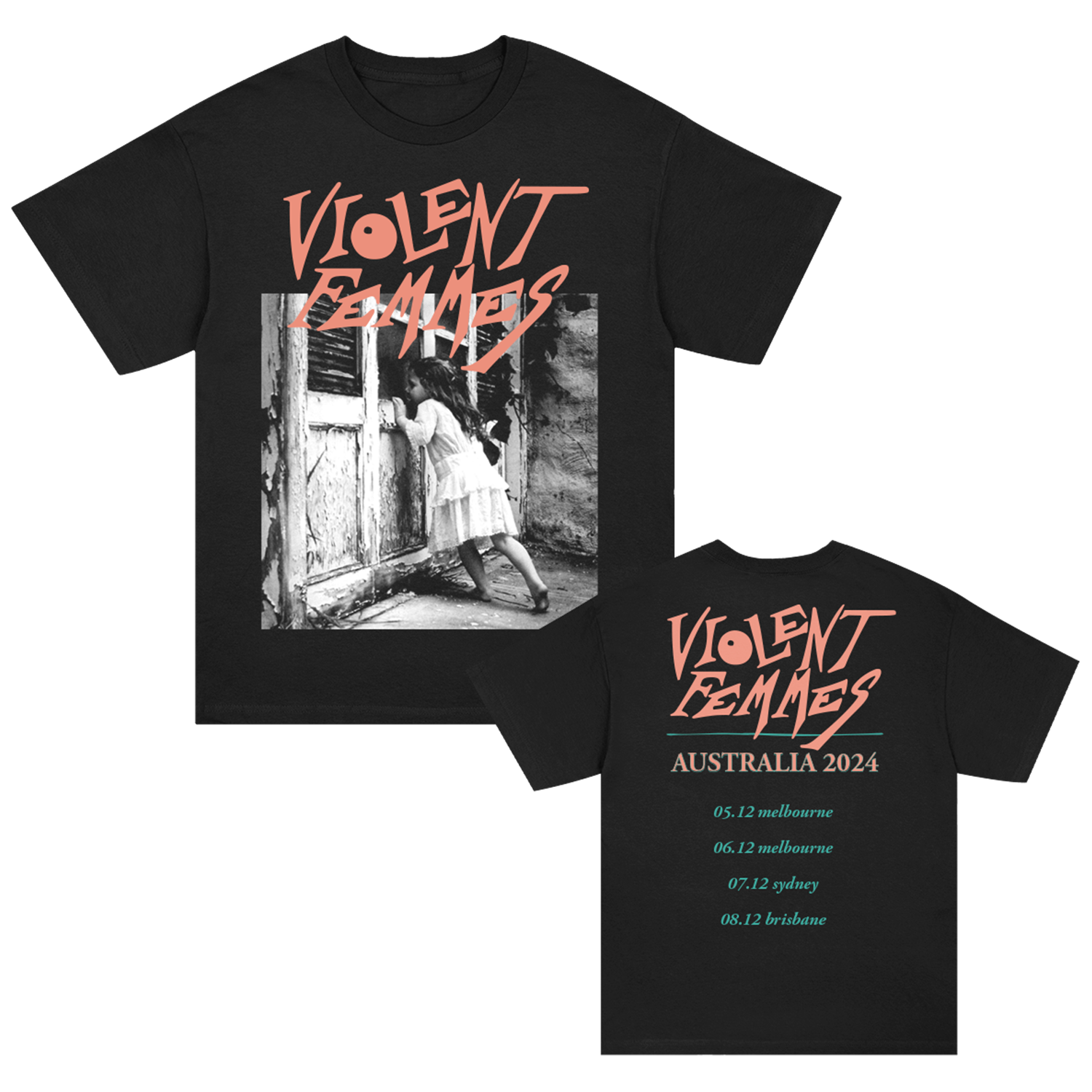 Violent Femmes - AUS Tour T-Shirt (Black)