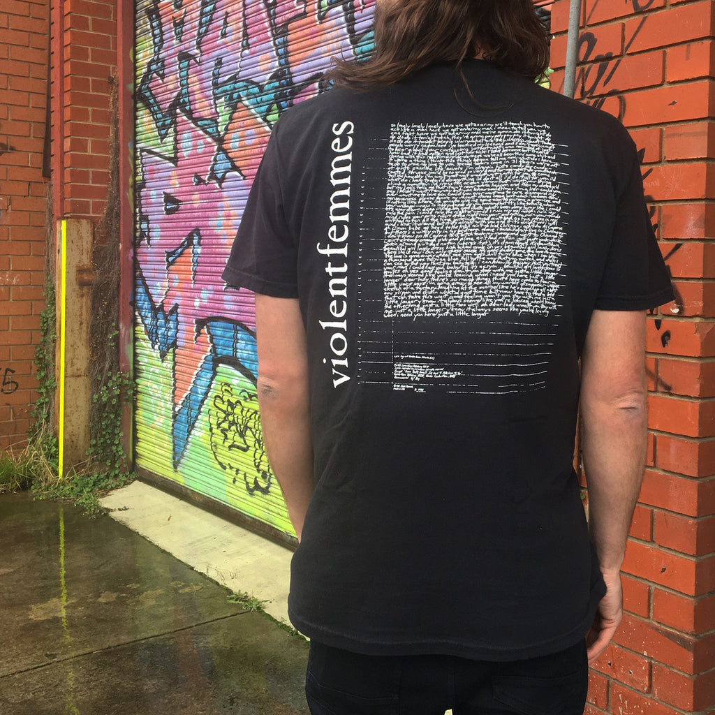Violent Femmes - Self-Titled Lyrics T-Shirt (Black)