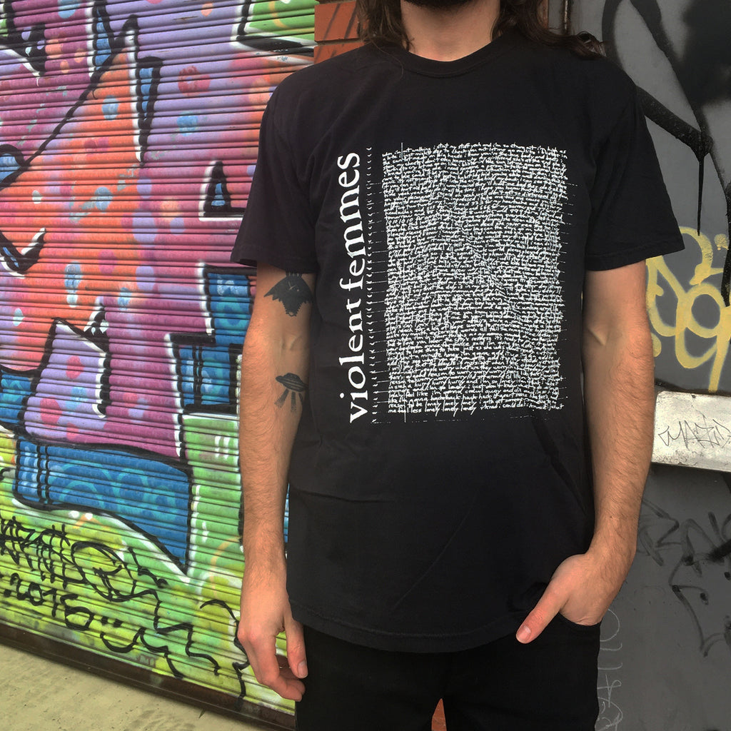 Violent Femmes - Self-Titled Lyrics T-Shirt (Black)