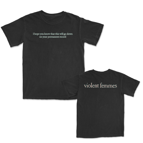 Violent Femmes - Permanent Record T-Shirt (Black)