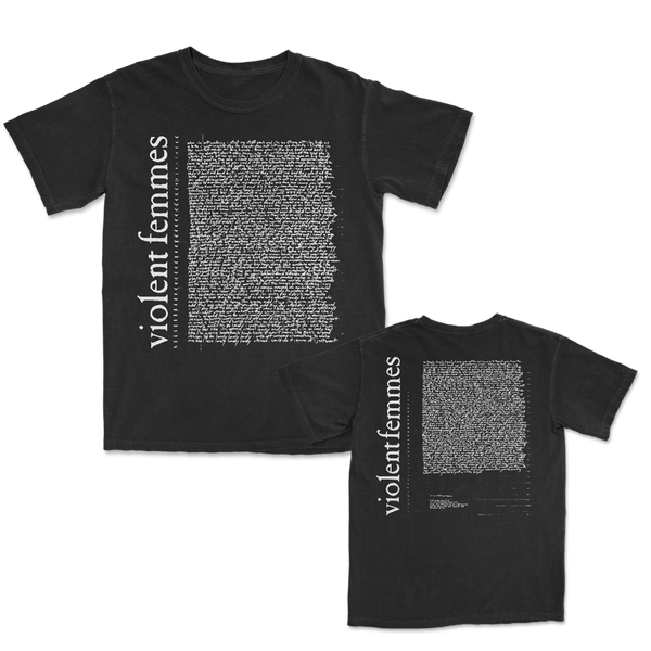 Violent Femmes - Self-Titled Lyrics T-Shirt (Black)