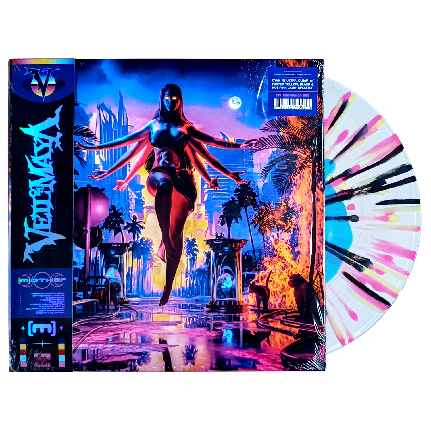 Veil Of Maya - [m]other Standard LP (Cyan / Clear / Yellow / Black / Hot Pink Vinyl)