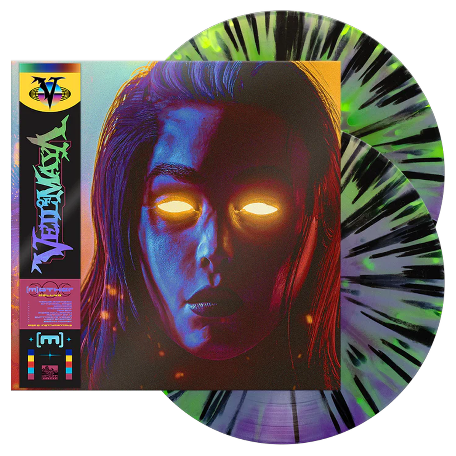Veil Of Maya - [m]other Deluxe (Sloth) 2LP (Neon Green / Purple Splatter Vinyl)