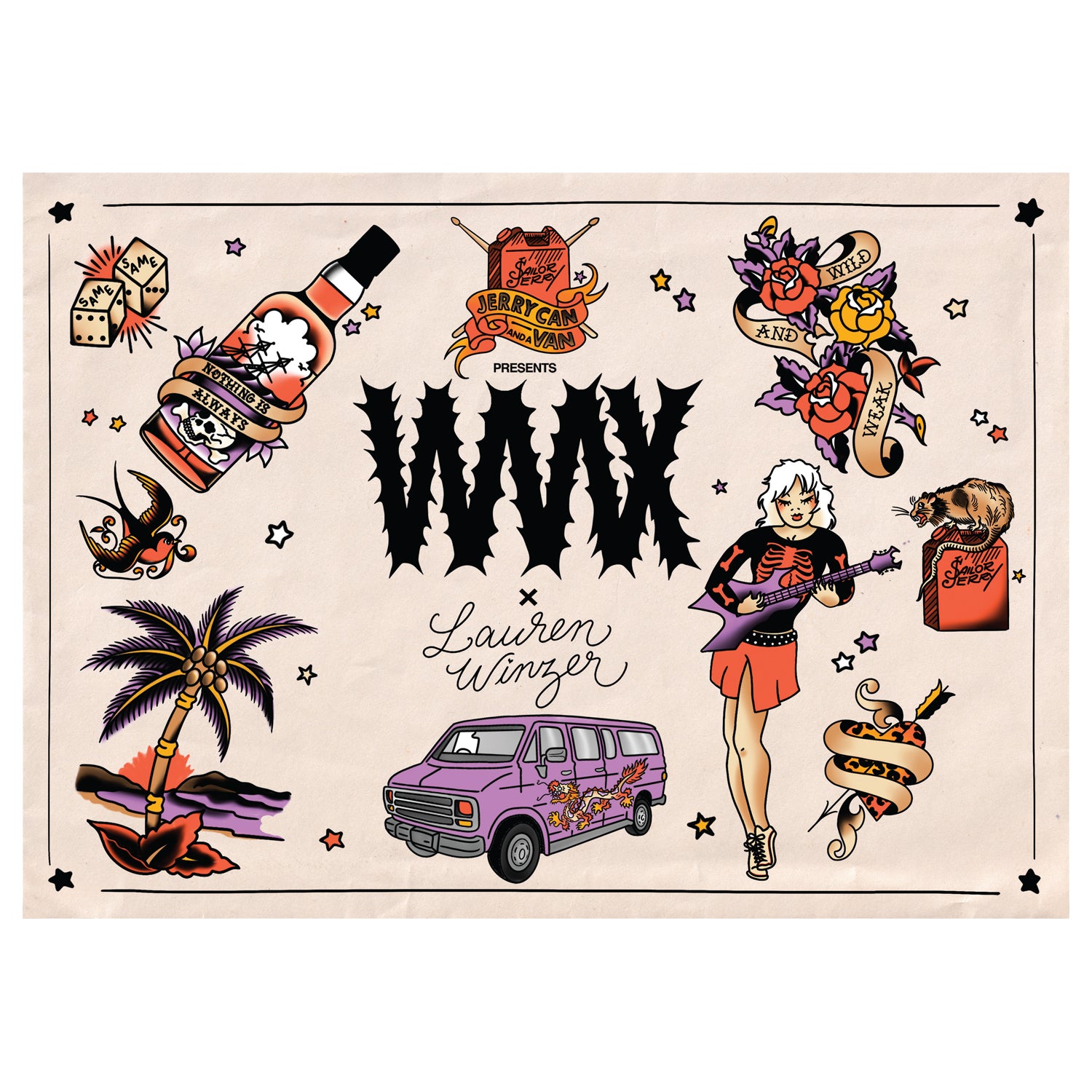 WAAX - WAAX x Lauren Winzer Flash Sheet (A3)