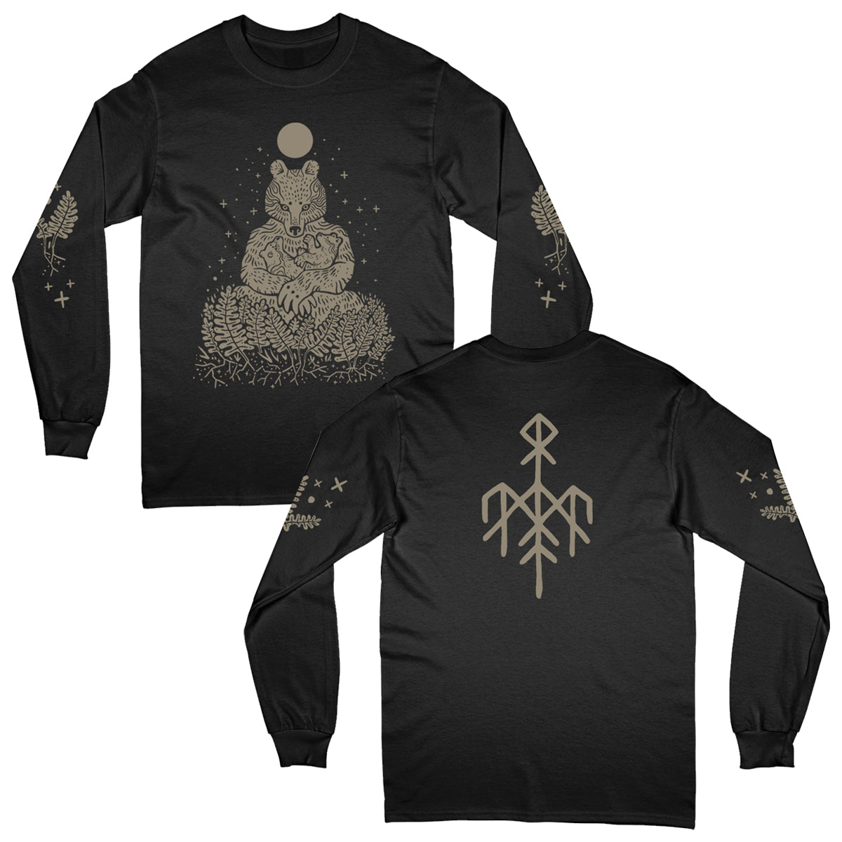 Wardruna - Mother Bear Longsleeve (Black) - Tour Edition