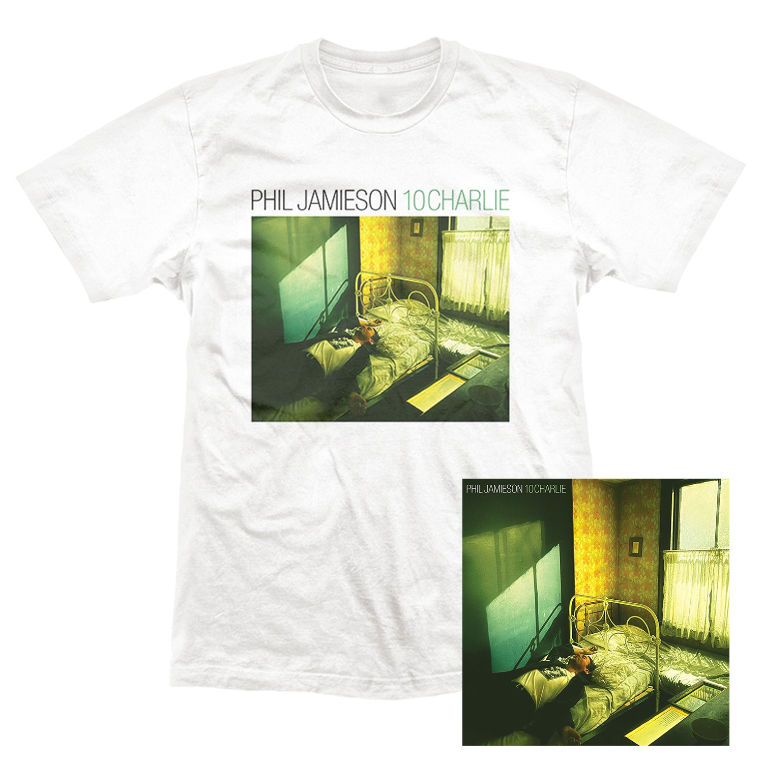 Phil Jamieson - 10Charlie T-Shirt (White) + Download