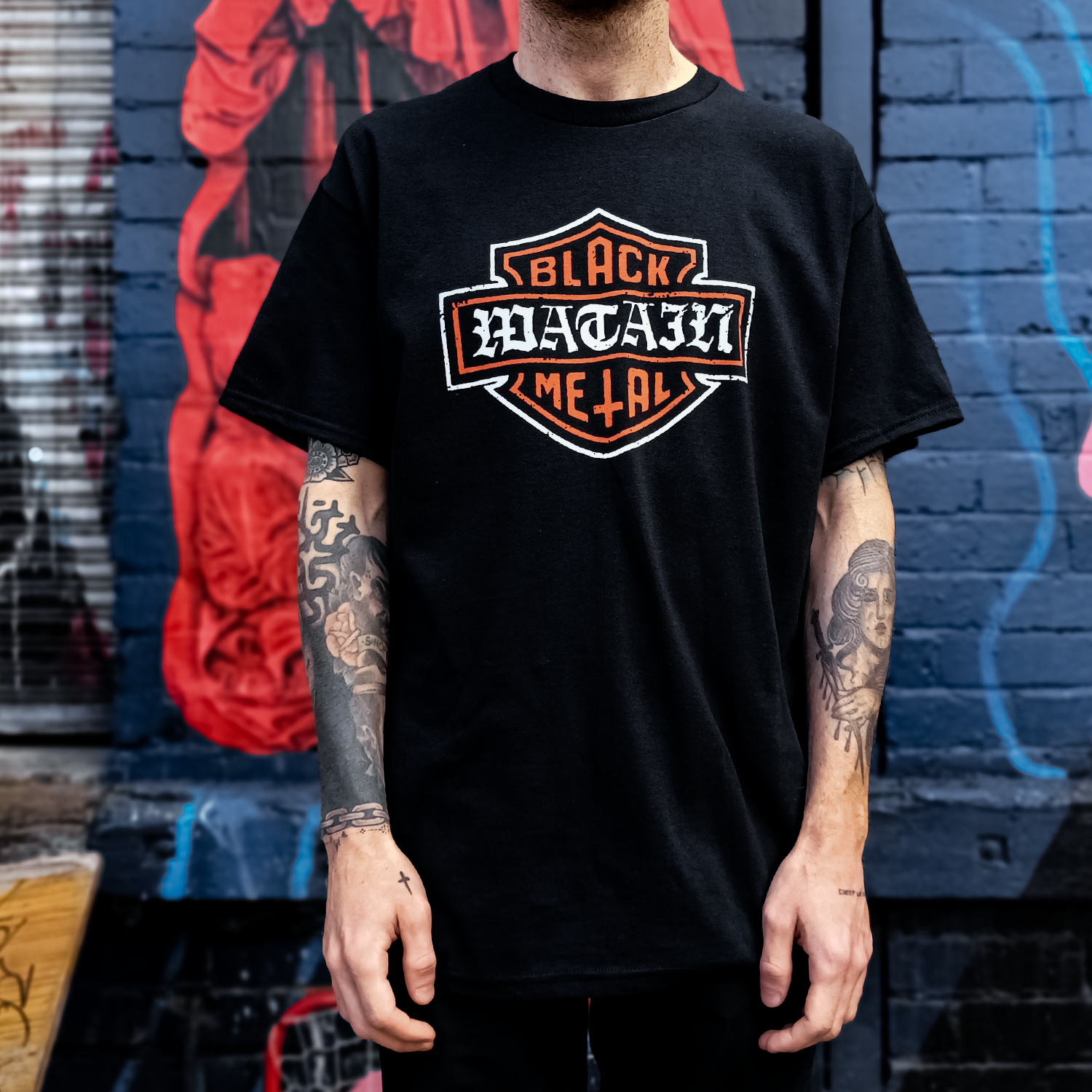 Watain - Harley Emblem T-Shirt (Black)