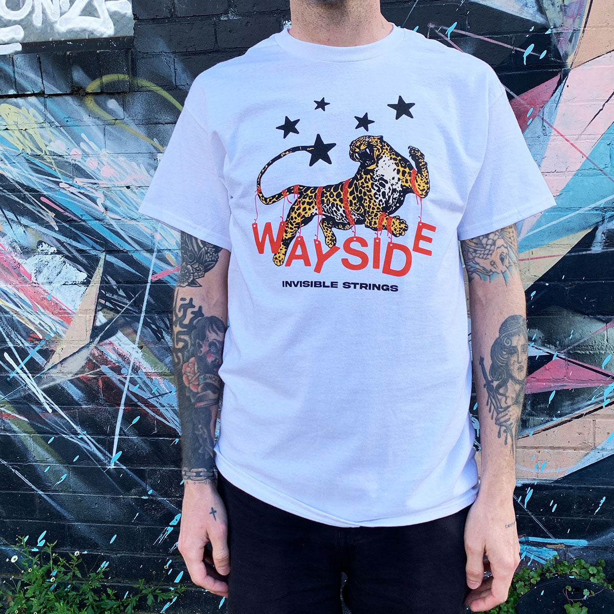 Wayside - Leopard T-Shirt (White)