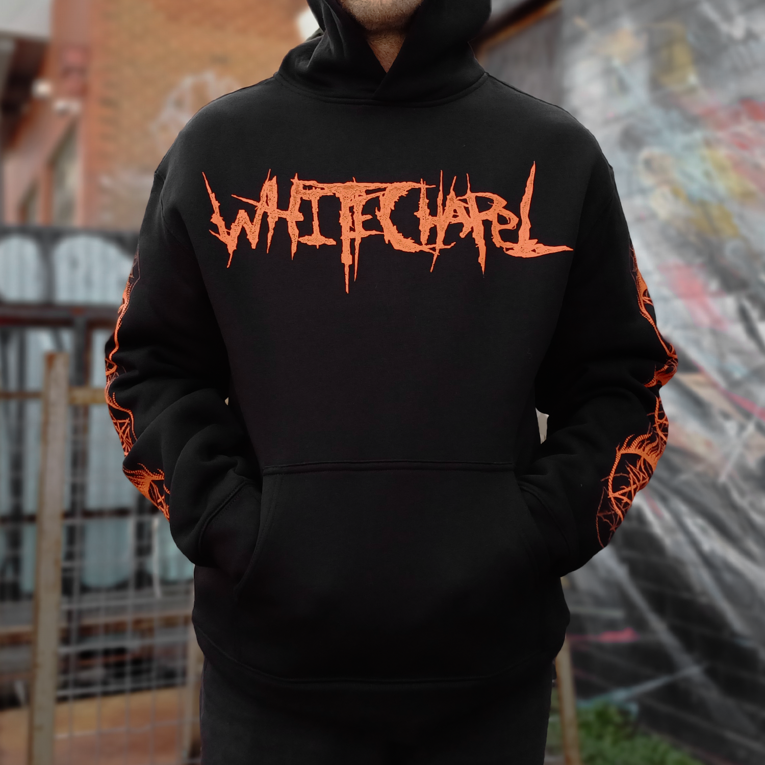 Whitechapel - Flaming Cult Pullover Hoodie (Black)