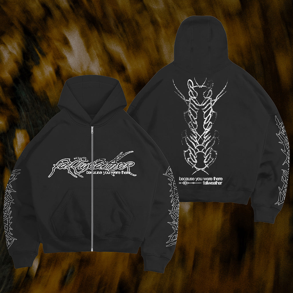 Fallweather - Because You Were There Zip Up Hoodie (Black)