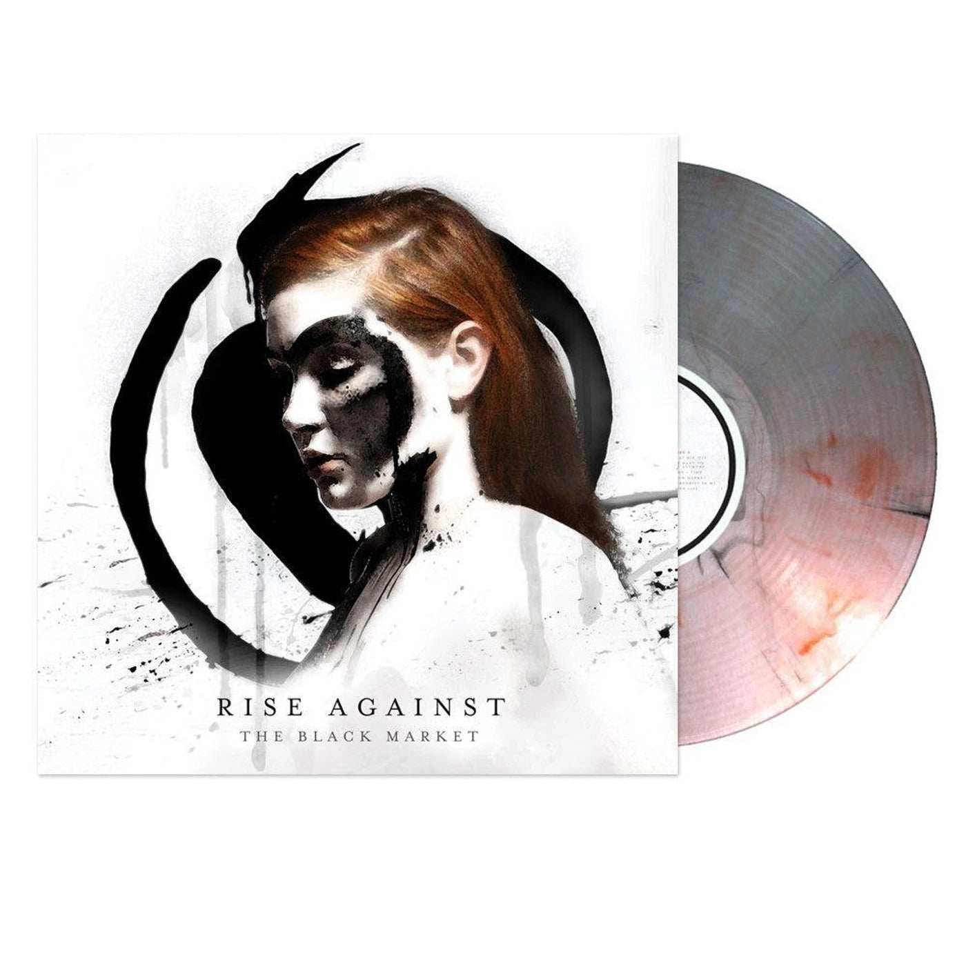 Rise Against - The Black Market LP (Clear w/ Red &amp; Black Swirl Vinyl)