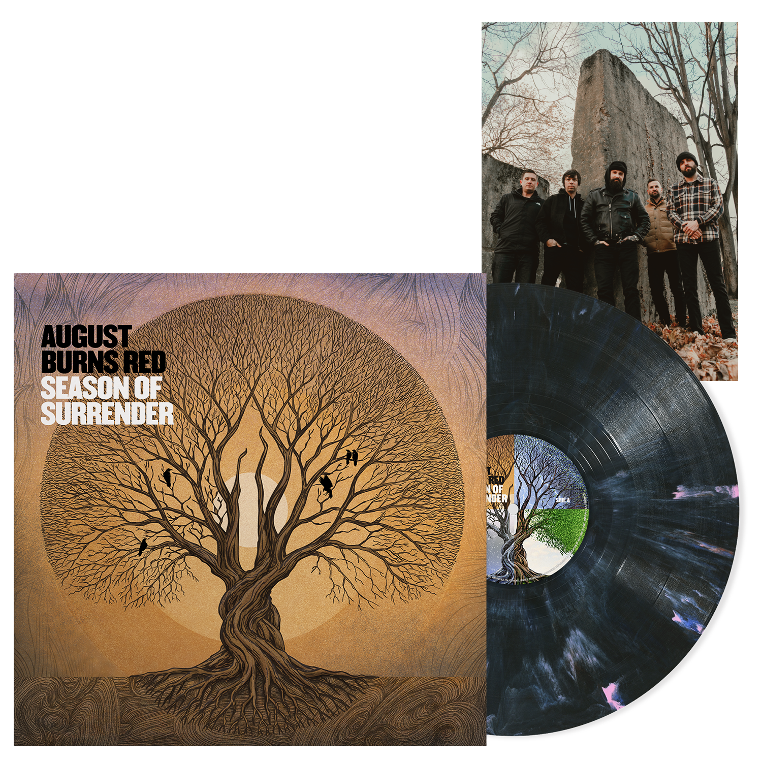August Burns Red - Season of Surrender LP (Hibernal Solstice Vinyl) + Signed Postcard