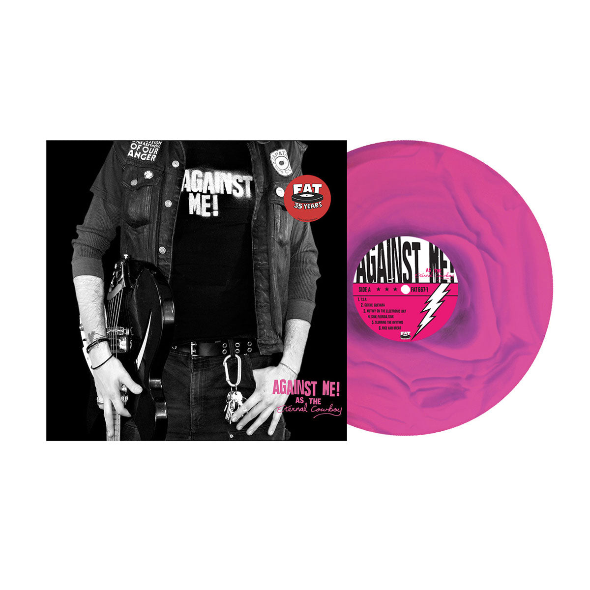 Against Me! - As The Eternal Cowboy (35th Anniversary) LP (Hot Pink Ripple Vinyl)
