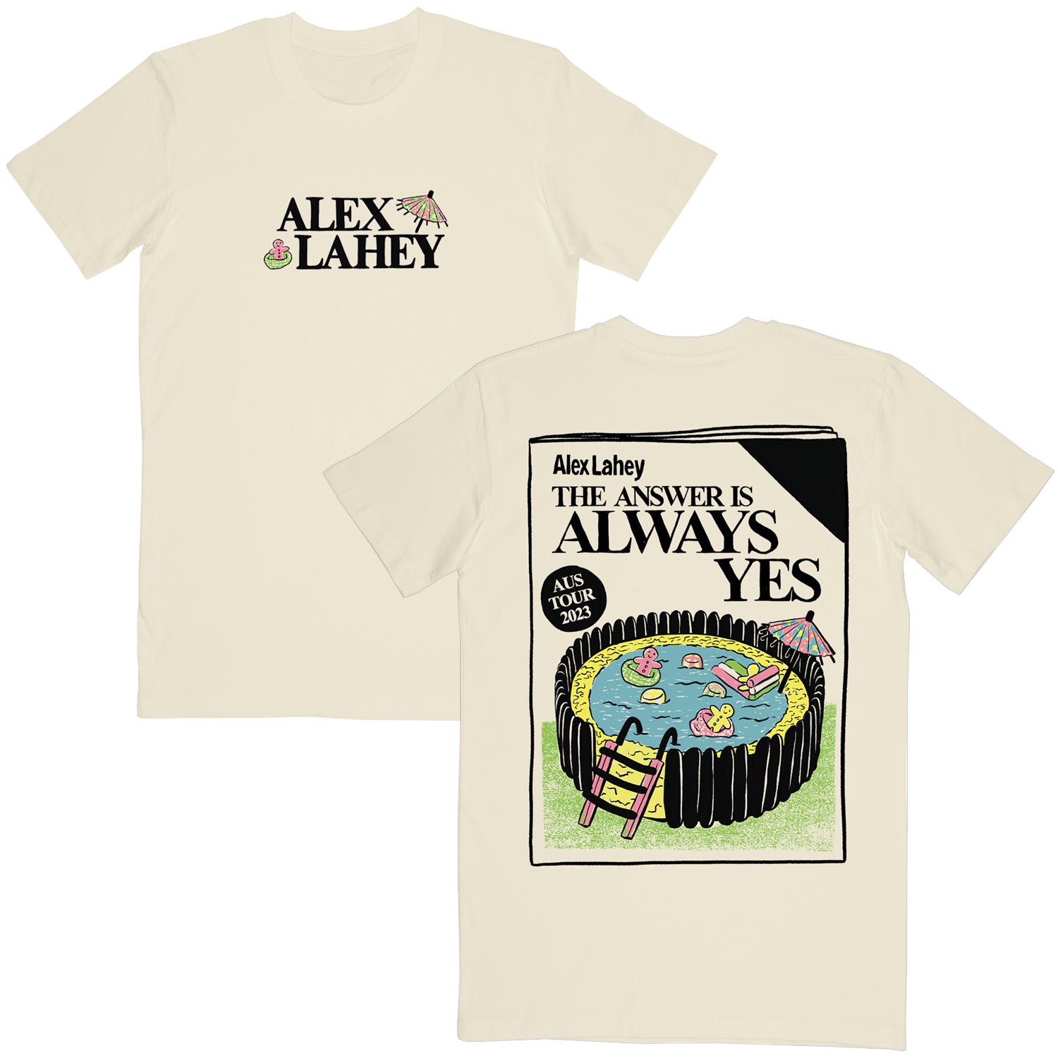 Alex Lahey - 2023 Tour T-shirt (Natural)