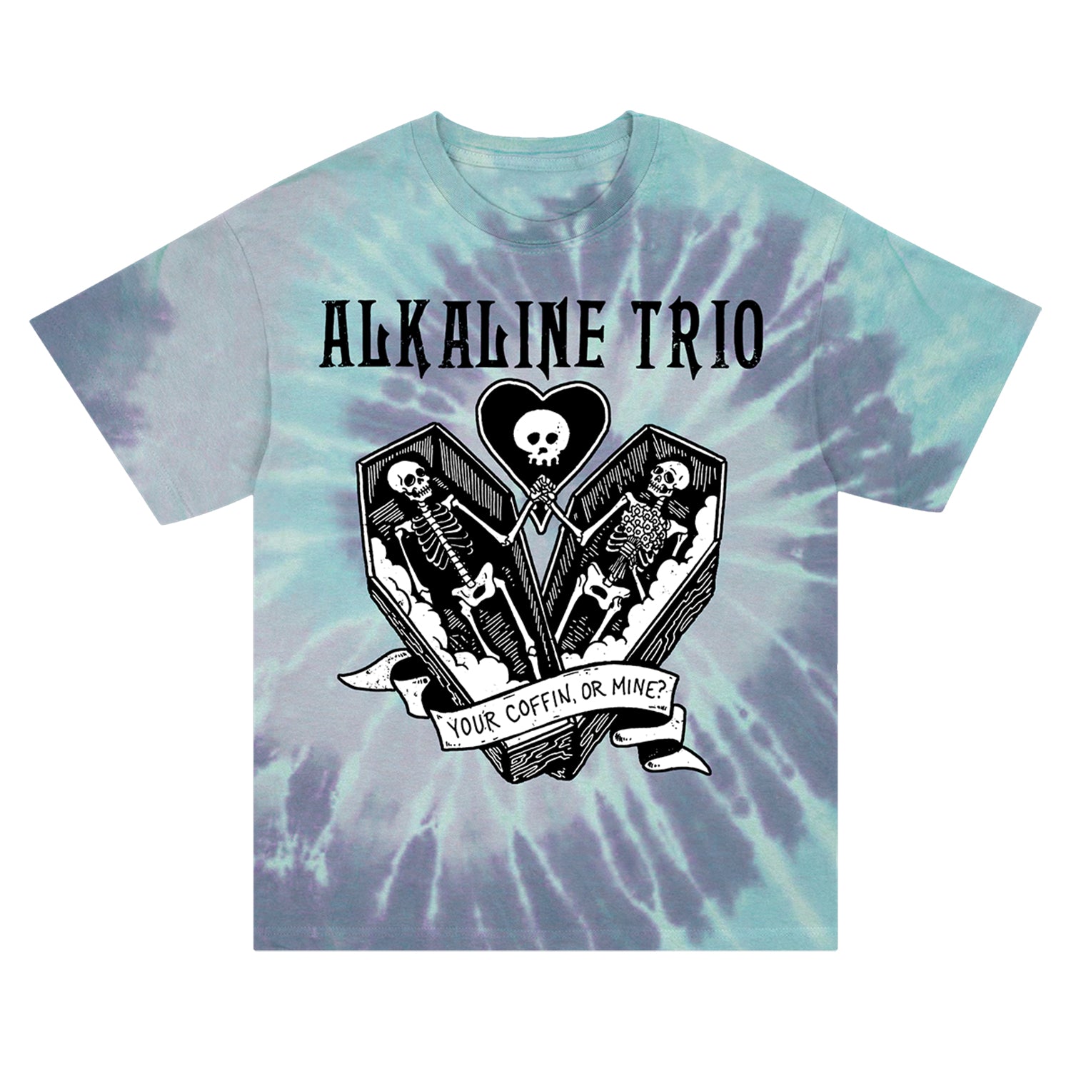 Alkaline Trio - Your Coffin Dyed T-Shirt (Lagoon Dye)
