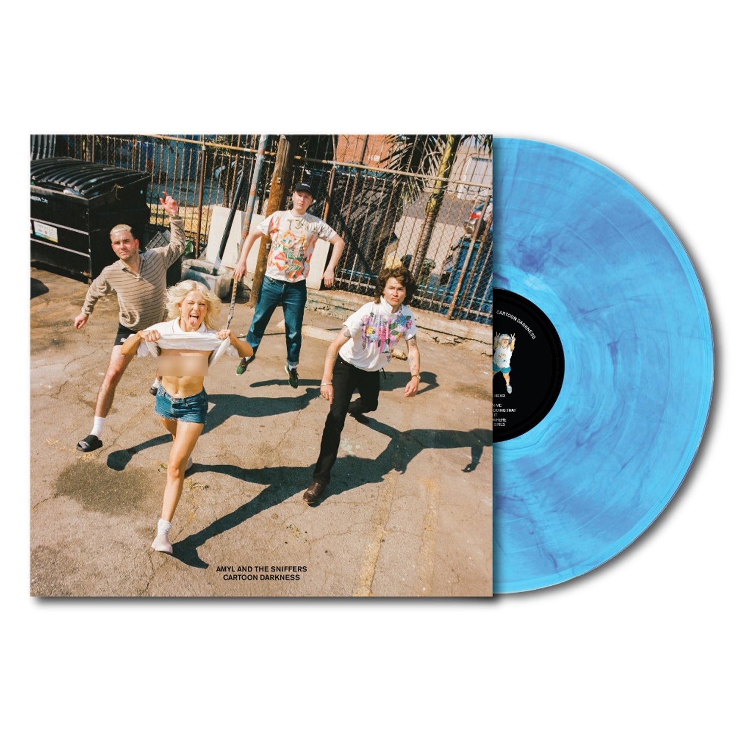 Amyl And The Sniffers - Cartoon Darkness LP - Drowning In It Edition (Indie Exclusive Blue Marble Vinyl)