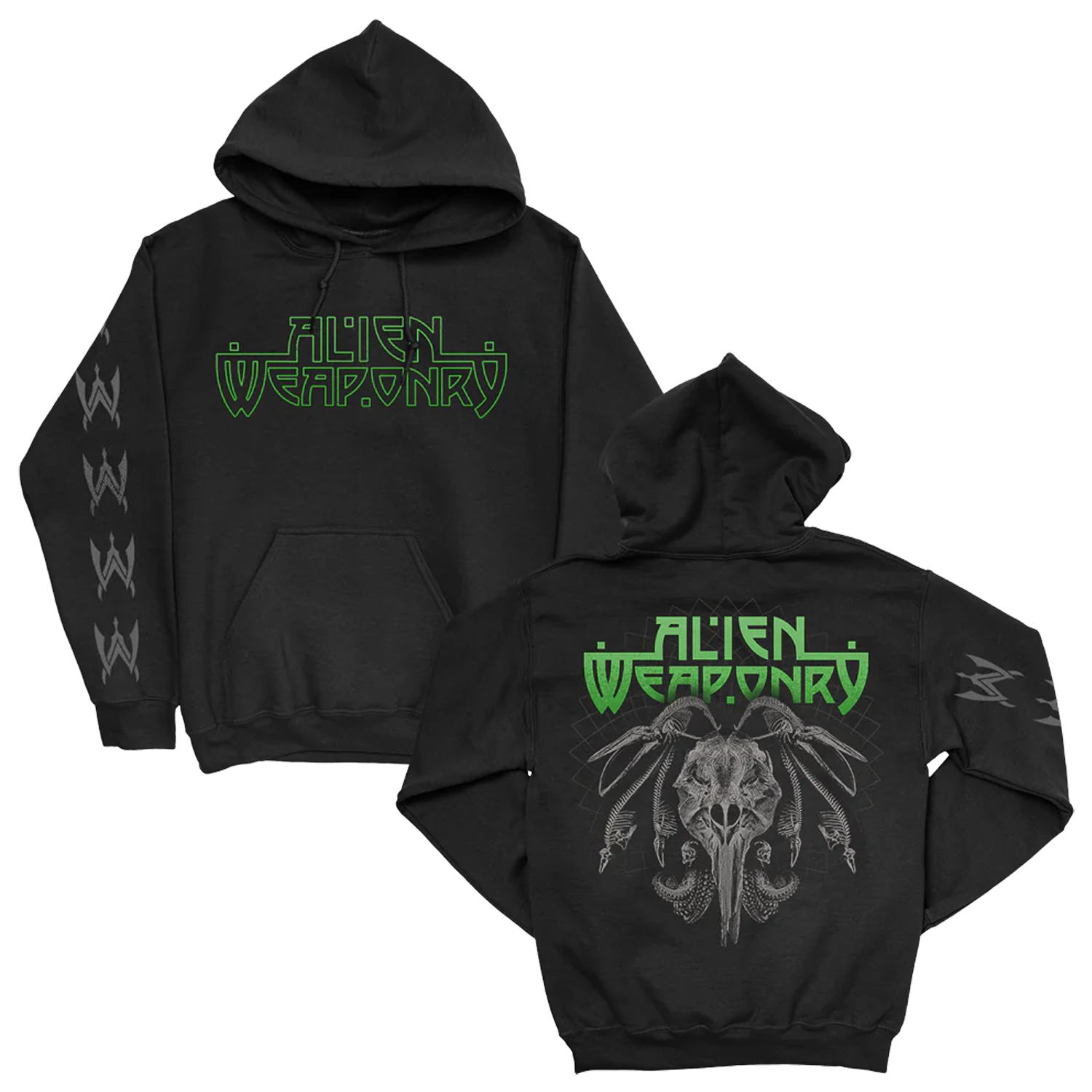 Alien Weaponry - Logo Pullover Hoodie (Black)