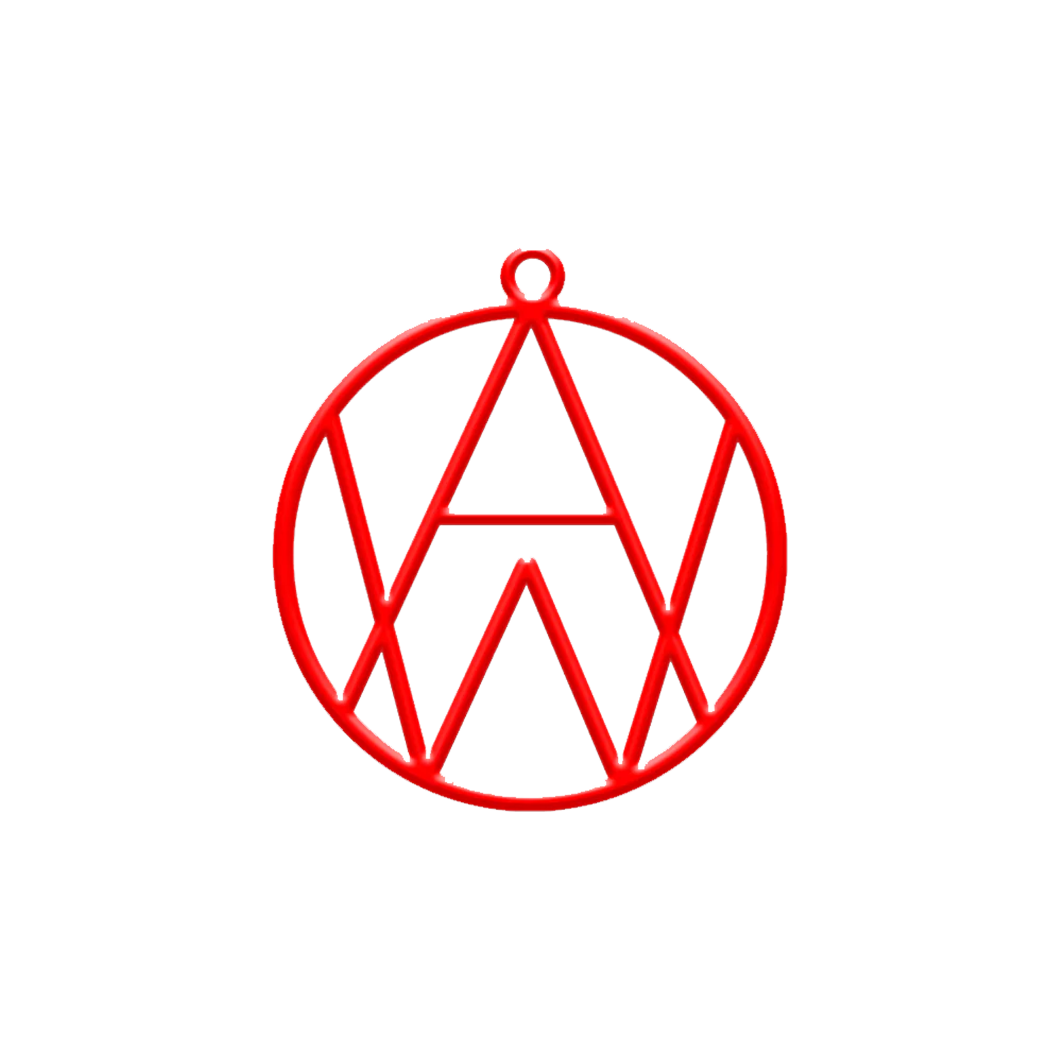 Alien Weaponry - AW Logo Ornament (Red)