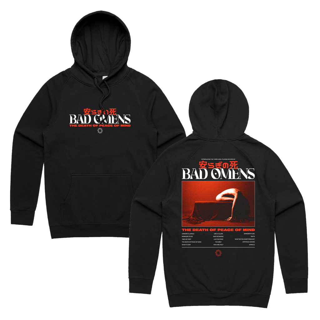 Bad Omens - Tracklist Pullover Hoodie (Black)