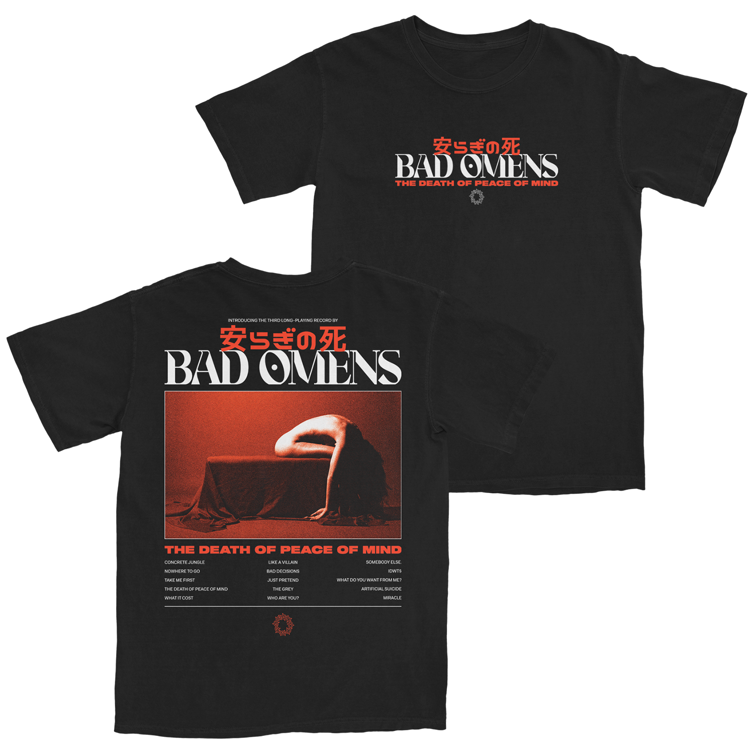 Bad Omens - Tracklist T-Shirt (Black)