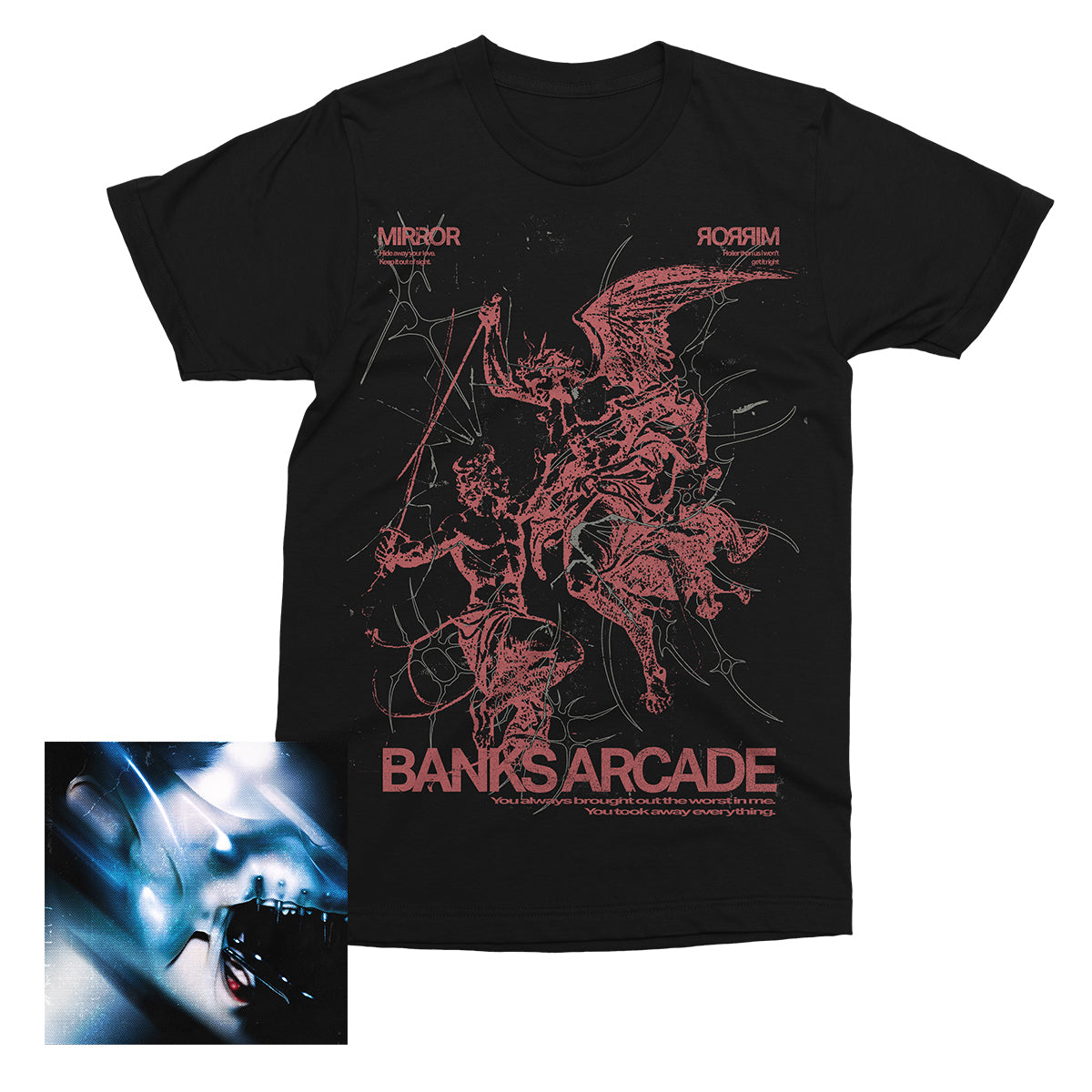 Banks Arcade - Mirror T-Shirt (Black) + Digital Download