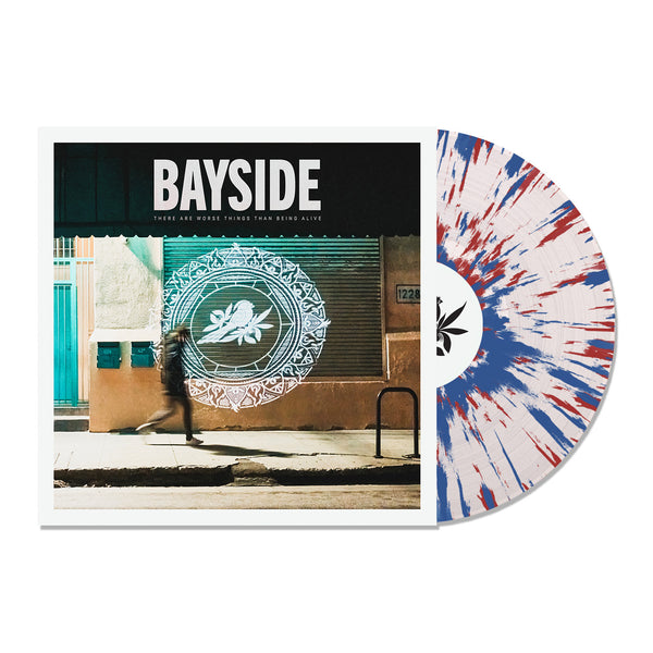 Bayside - There Are Worse Things Than Being Alive LP (Clear w/ Red & Blue Splatter Vinyl)
