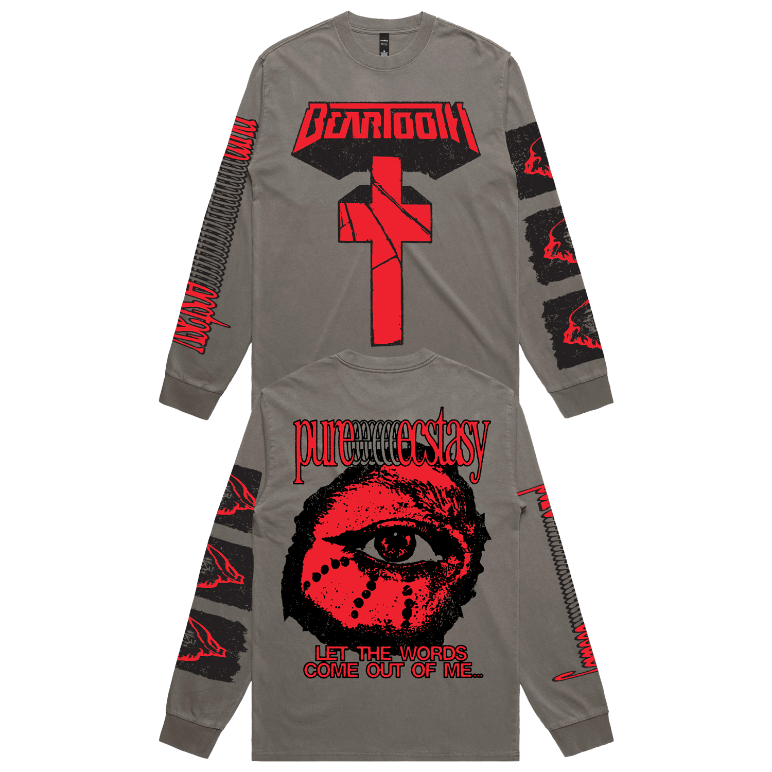 Beartooth - Pure Ecstasy Longsleeve (Faded Grey)