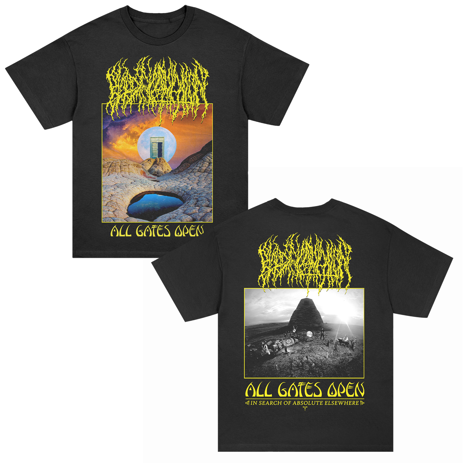 Blood Incantation - All Gates Open Album Cover T-Shirt (Black)