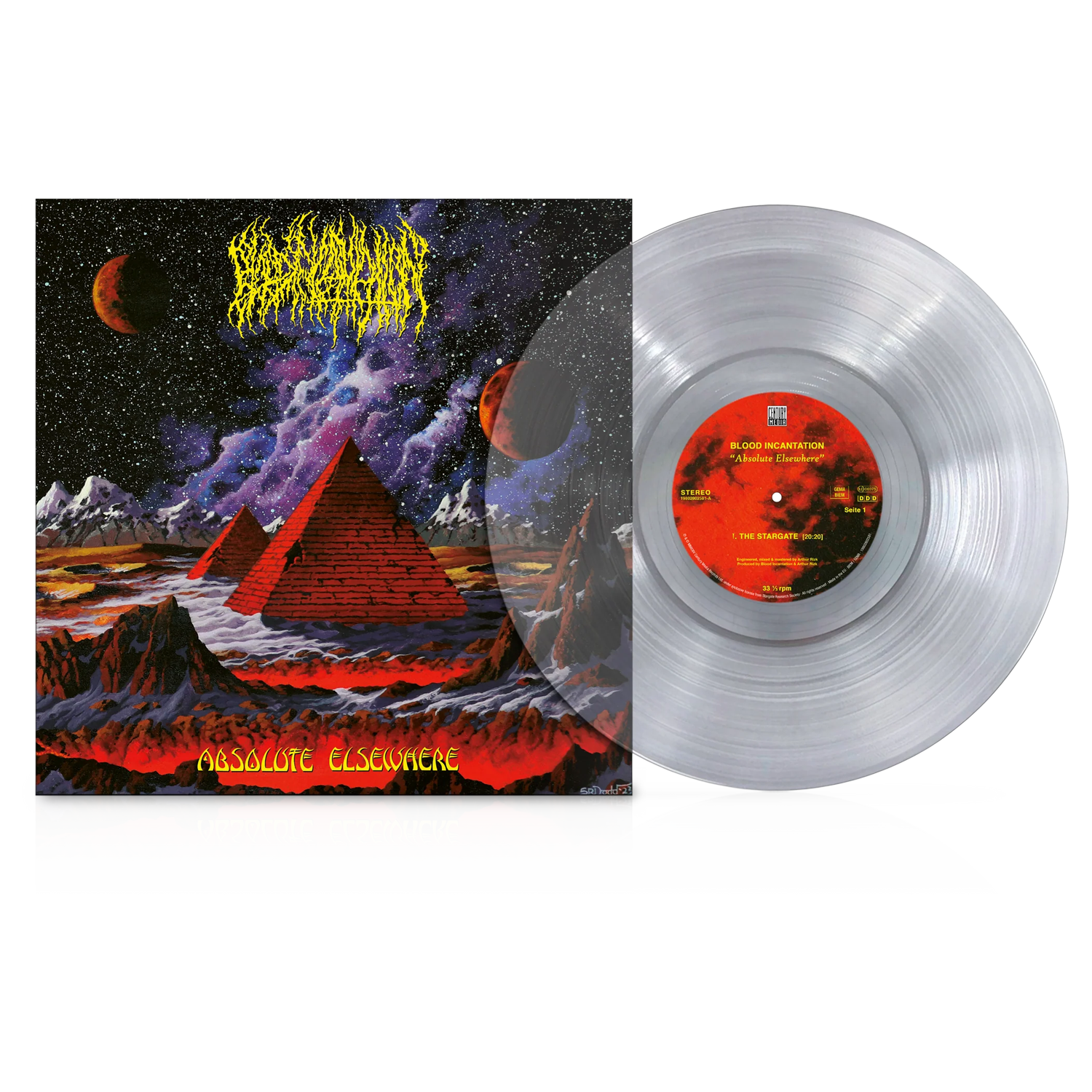 Blood Incantation - Absolute Elsewhere LP (Crystal Clear Vinyl) + Poster