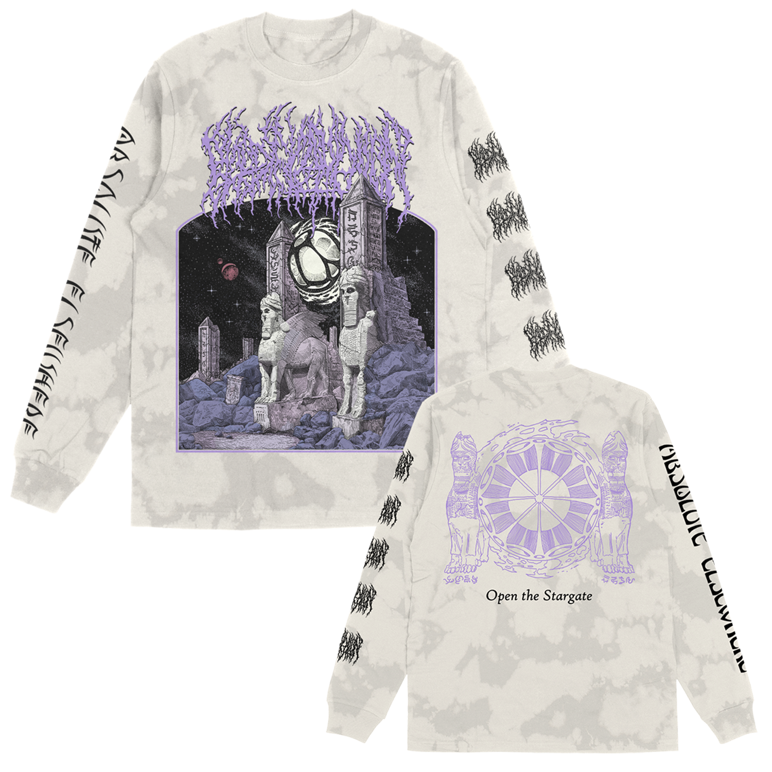 Blood Incantation - Sumerian Stargate Longsleeve (Marble Dye)
