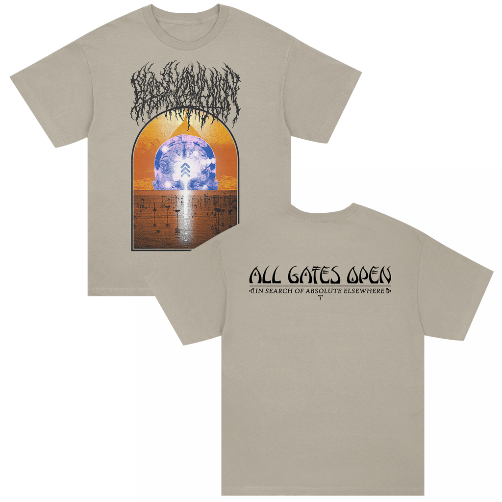 Blood Incantation - All Gates Open Back Cover T-Shirt (Sandstone)