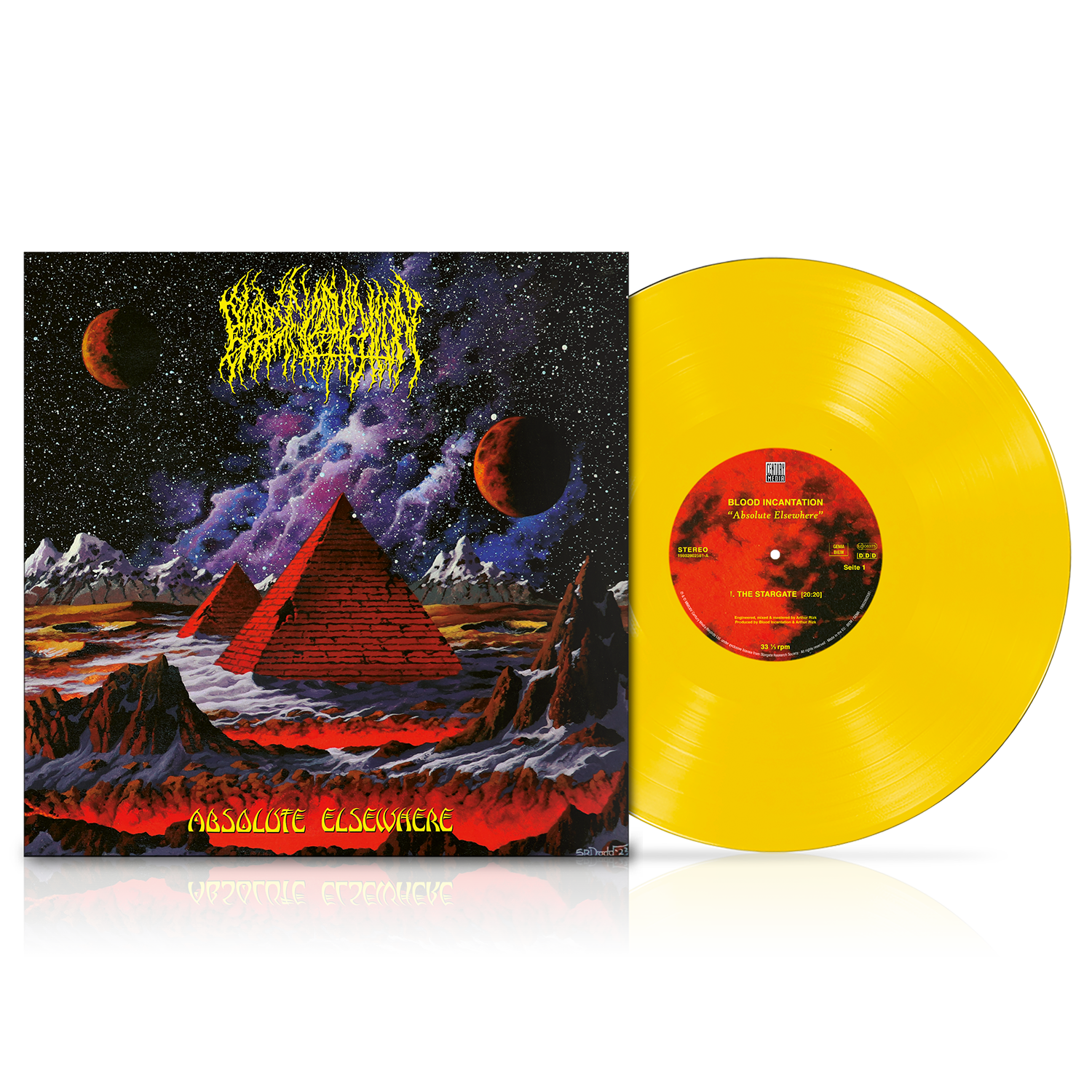 Blood Incantation - Absolute Elsewhere LP (LTD. Transparent Sun Yellow Vinyl) + Poster