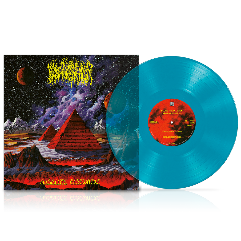 Blood Incantation - Absolute Elsewhere LP (Transparent Turquoise Vinyl) + Poster